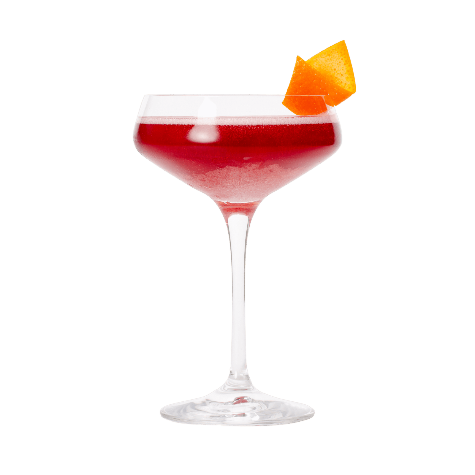 Negroni Sbagliato mit Herbalist Rot, Campari und Schaumwein, serviert ohne Eis